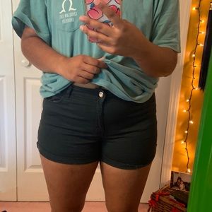 Dark turquoise shorts